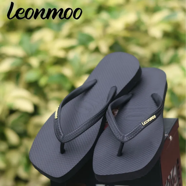 LEONMOO泰国进口leonmoo人字拖女夏季防滑耐磨外穿夹脚沙滩拖鞋