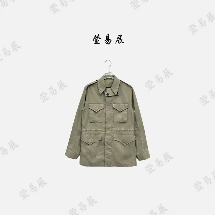 萱易展-“猎装风衣”设计师款休闲百搭抽绳收腰风衣-WT082602