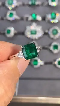 戒指18K金镶嵌祖母绿【闪购】2.49ct/沃顿/七天鉴赏