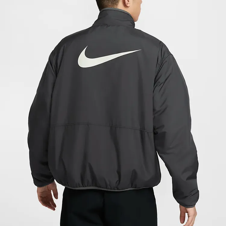 NIKE/耐克男子休闲全长拉链开襟仿羊羔绒双面穿夹克+ HV1737-060