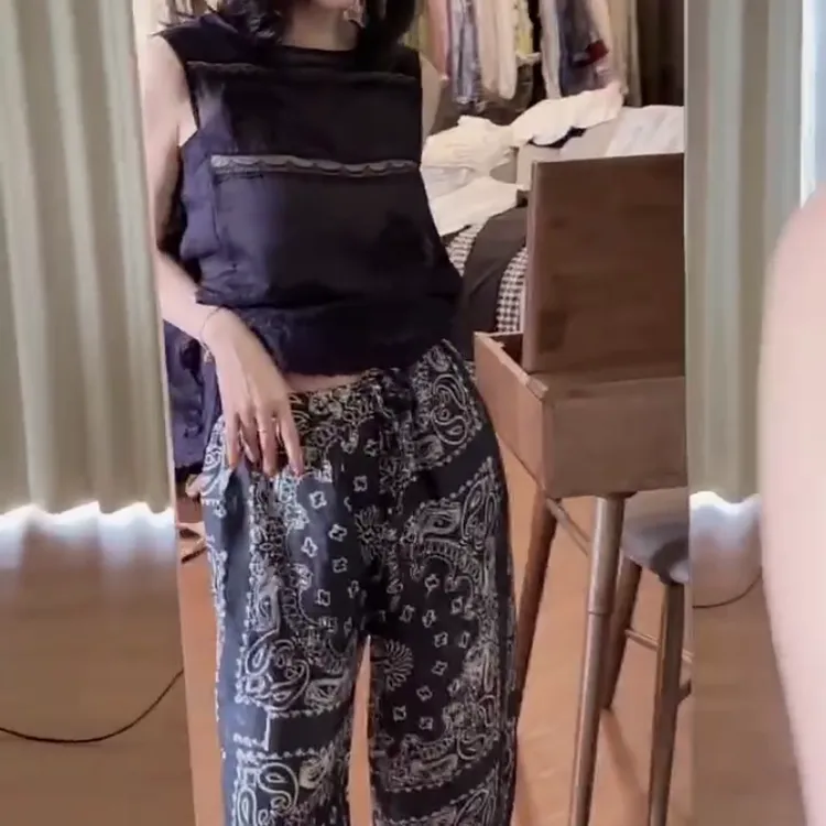 2025春夏新款时尚气质女士网红洋气两件套百搭款K8203