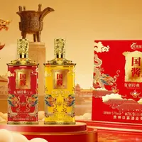 龙风缘国酱双支礼盒53度酱香型白酒500ml*2瓶/盒53%Vol