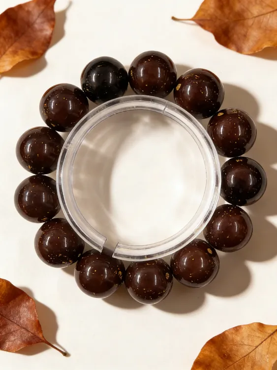 紫金鼠光珠手串男款18mm大尺寸霸气正圆 日常盘玩通勤百搭文玩