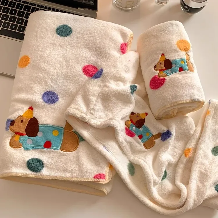 可爱家用浴巾毛巾干发帽包头巾洗澡可穿可裹女生浴室卫生间擦身子