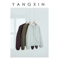 【无龄·杨昕】“暖棉栖冬”极简风轻薄连帽棉服FW08096