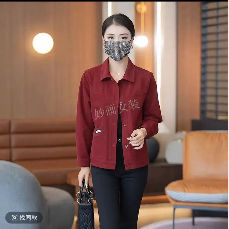 时尚牛仔短外套女2025秋季新款宽松显瘦小个子百搭休闲夹克上衣潮