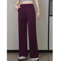 纪凡姬/ 2510-夏季薄如蝉翼窄版斜纹纯色高级感直筒裤