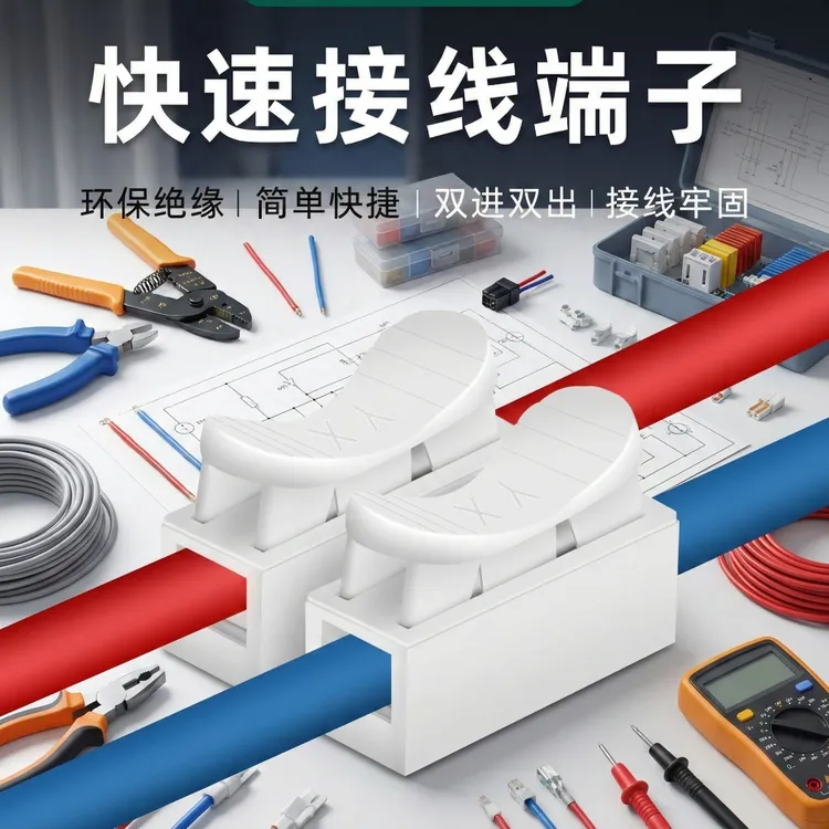 【30个装】软/硬通用 按压式接线端子 电线快速连接器商品图