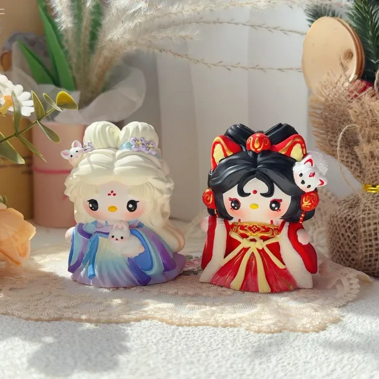 HelloKitty石膏娃娃妲己嫦娥石膏娃娃涂色diy摆件玩具手工绘画