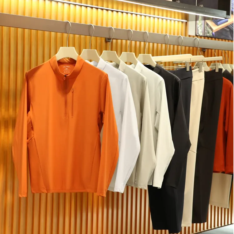 【即发】‘UPF50+凉感科技’接触速凉情侣款立领防晒运动休闲长袖T恤