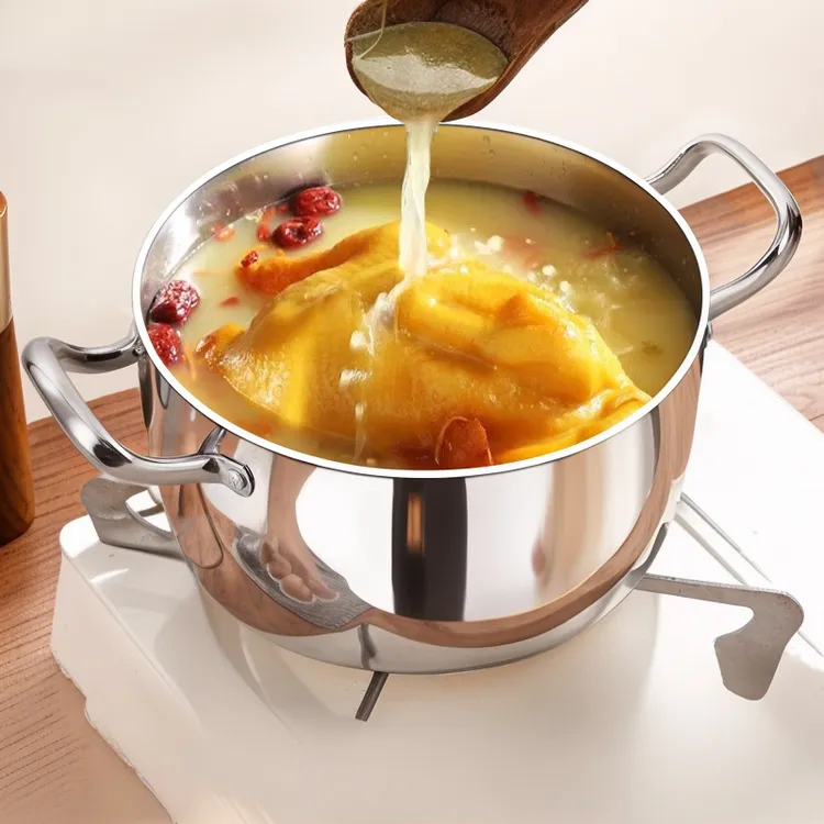 食品级加厚316不锈钢汤锅家用燃气电磁炉2025新款大容量煮粥炖锅