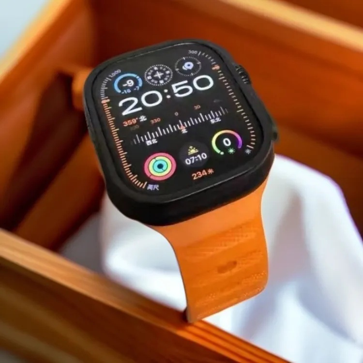 适用苹果iwatchs11透气硅胶表带applewatch9876代手表新款s10表带