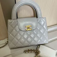99新 Chanel/香奈儿  25C Kelly大号 灰蓝 