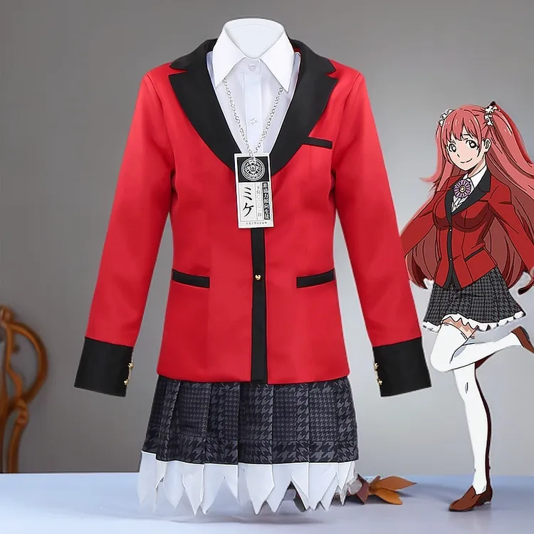 狂赌之渊蛇喰梦子儿童成人款桃喰绮罗莉cosplay女校服jk制服全套