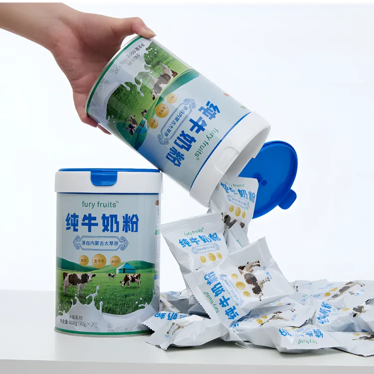 内蒙古fury fruits纯牛奶粉高钙营养奶粉100%生牛乳600g/1罐