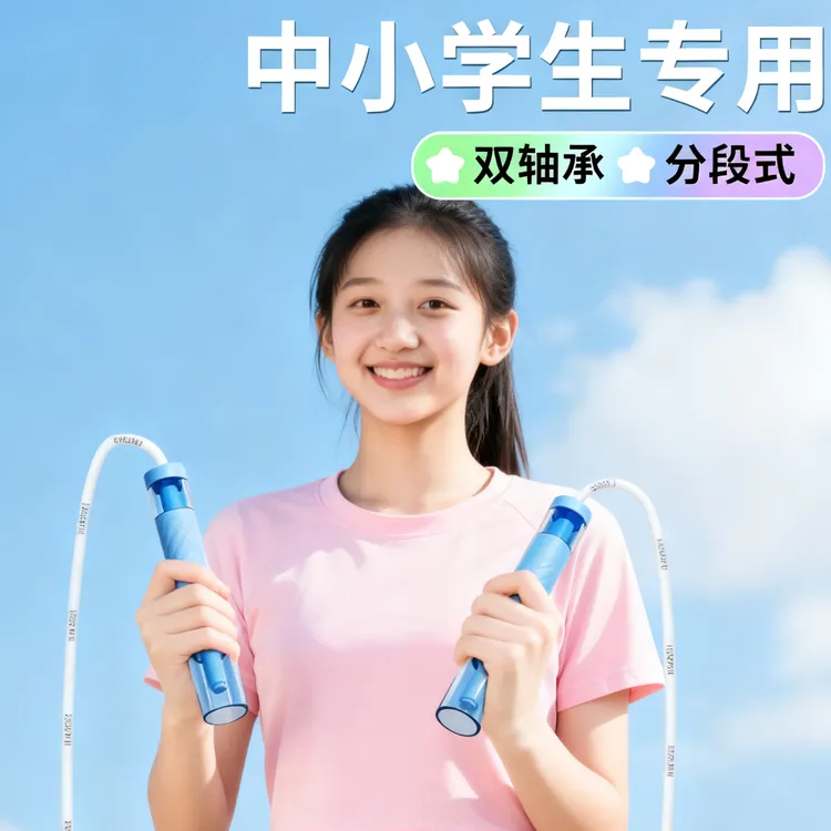 跳绳双轴承儿童幼儿园初学中小学生专用考试中考体测竞速不打结
