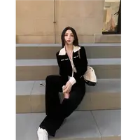 〈纪朵研〉1489时尚套装减龄INS风秋季时尚复古休闲简约通勤韩版
