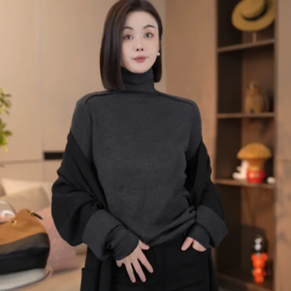 ‘SXZY’【松露】阿拉善绵羊毛百搭显瘦修身内搭羊毛衫内搭