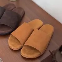 韩系简约老钱风 手工真皮拖鞋7073/A7