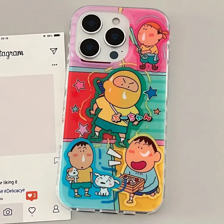 忍者阿呆适用苹果华为vivo小米oppo女iphone15/16/14手机壳