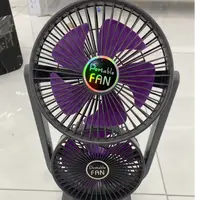 新款双头左面风扇USB充电颜色随机h