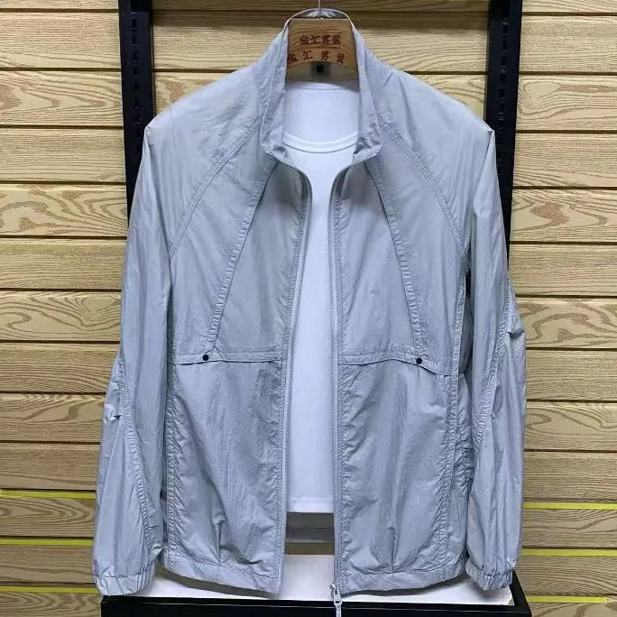 新款高品质男士立领休闲防晒夹克外套