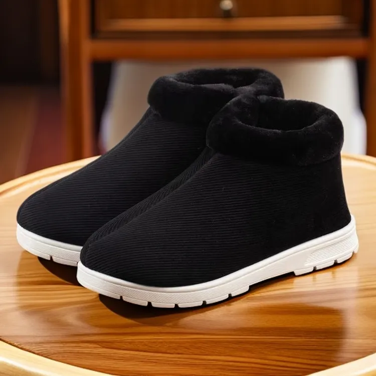 防滑手工冬季呢子专用鞋子棉鞋雪地靴手工棉鞋妈妈棉鞋保暖软底