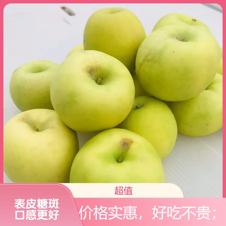 甘肃庆阳瑞雪苹果脆甜爽口新鲜水果玫瑰花香微瑕疵