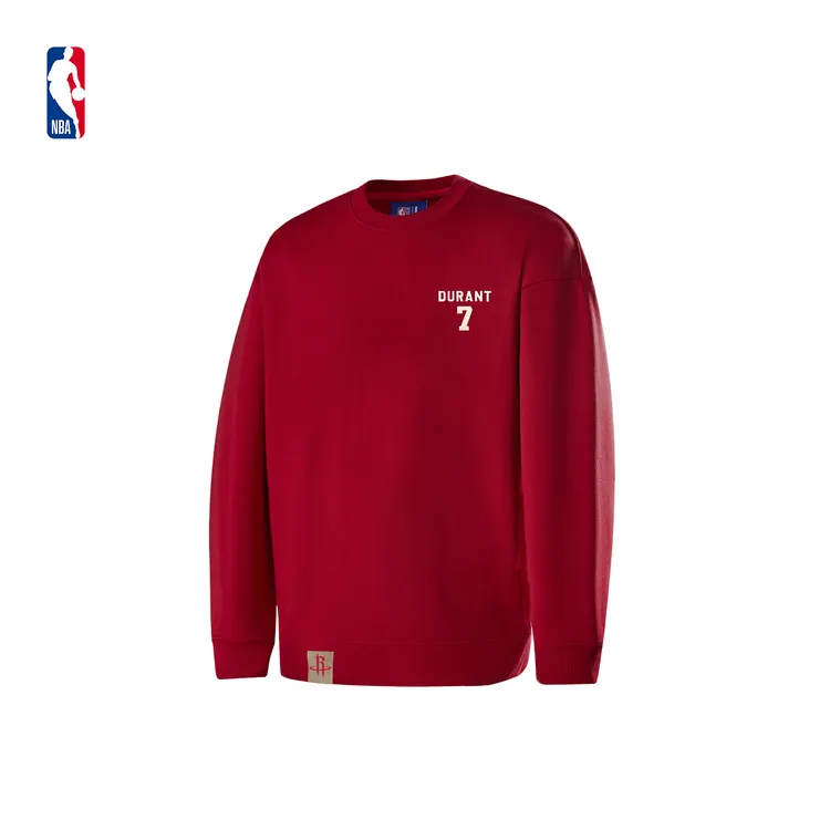 NBA官方库里/杜兰特/文班亚马/里夫斯春季休闲圆领卫衣