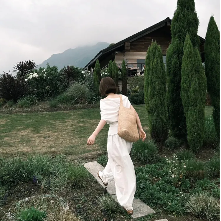 2025夏季新款时尚套装气质显瘦洋气休闲百搭甜美外穿上衣宽松长裤