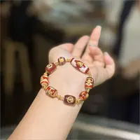 合金手链 【印象吉祥】红肉珠珠多宝手串（多样性发其一）