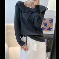蝴蝶纱领仙仙针织衫