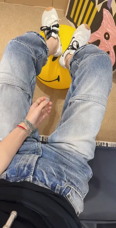 2025夏季新款高腰显瘦大码女装直筒宽松百搭八分直筒牛仔裤