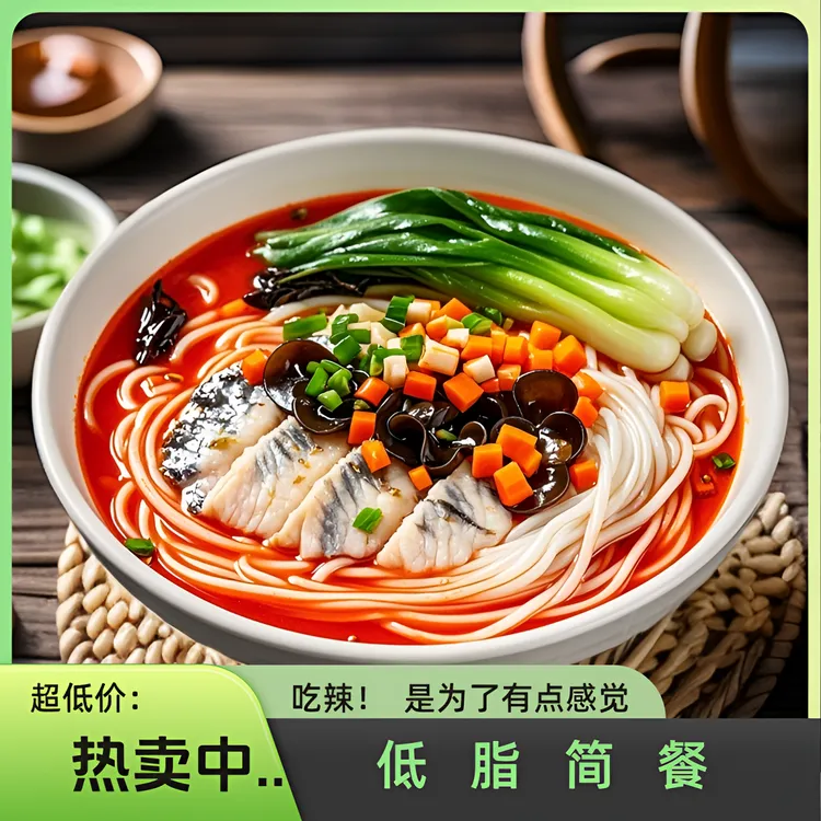 【红汤鱼粉米线】正宗特产香辣口味夜宵速食米粉米线鱼粉栖凤渡鱼粉