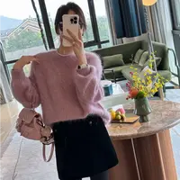 syna希娜 绒化柔冬 羊绒拉绒针织衫