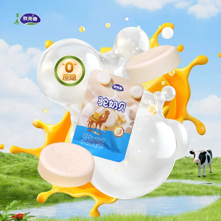 牧光曲【拍二发三】内蒙古草原特产驼奶贝酪网红孩子营养高钙奶制品