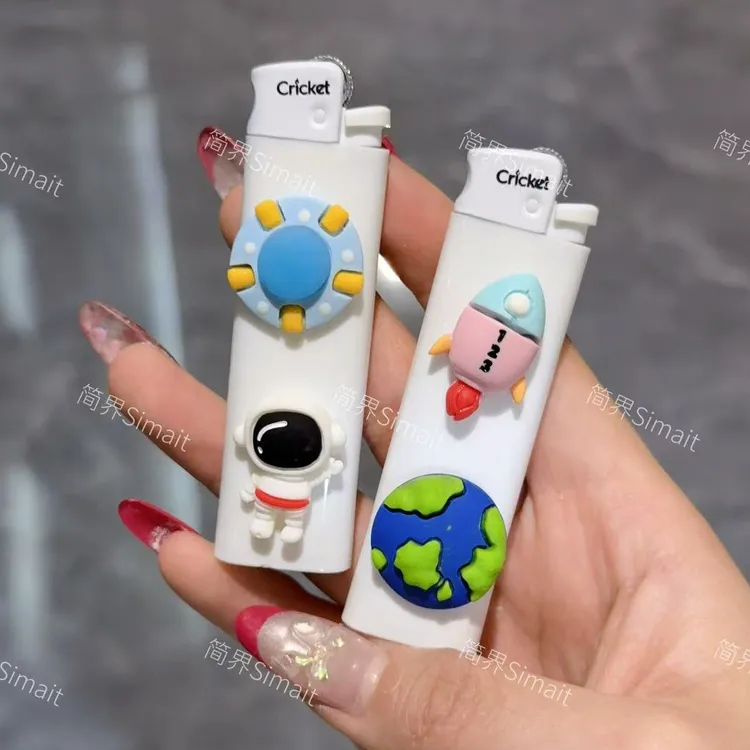 【简界】原创卡通航天系列草蜢进口打火机可爱小众送闺蜜男侣礼物