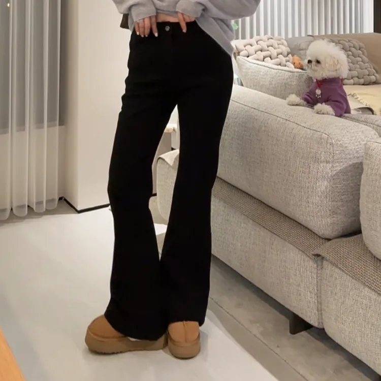 YX八NZK20251117新款加绒牛仔喇叭裤休闲时尚百搭