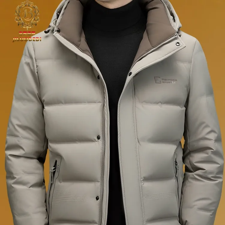 吉罗德蒂男装羽绒棉服冬季新款加厚可拆卸内胆棉衣爸爸装棉袄外套