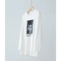 小狗印花圆领开叉百搭休闲长袖T恤NT3A0305