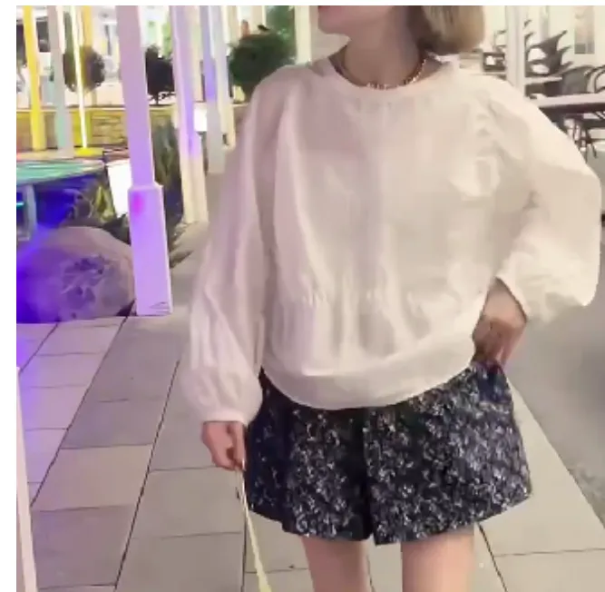 2025春季新款时尚女装网红气质爆款百搭洋气上衣短裤小众淘气8