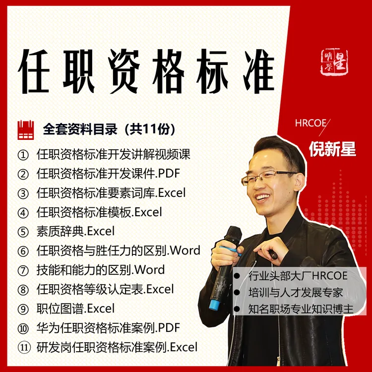 任职资格标准开发全流程相关模板（含案例）大厂HRCOE自主开发