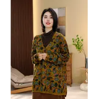BEIJU 2025新款复古时尚落肩袖气质百搭显瘦轻奢洋气针织衫女6148