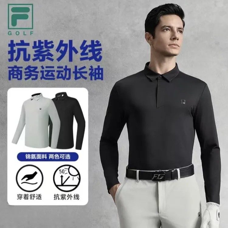 Fila/斐乐【双12抢先】男装高尔夫秋季舒适商务运动长袖A11M535201F