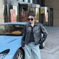 【颖儿】2025新款小个子高腰头层绵羊皮P25001