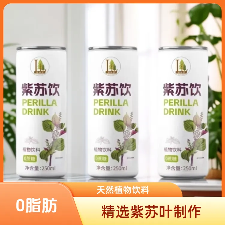 0脂健康植物饮料草本植物精华紫苏饮料饭后美食早餐奶饮品