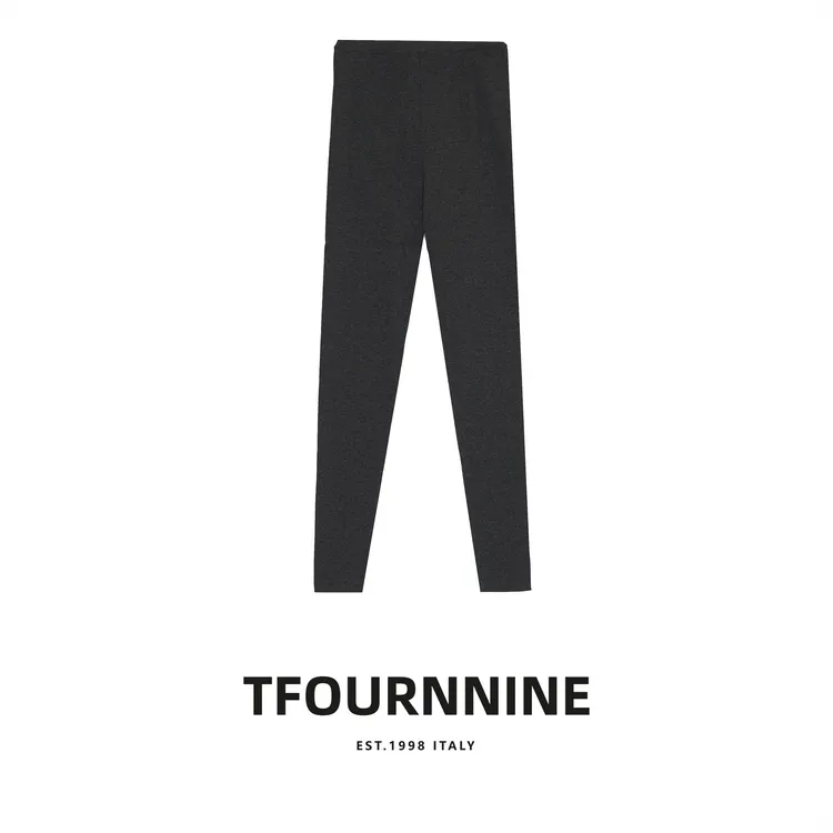 【朱朱】未使用 TFOURNNINE 纯色显瘦针织高腰修身保暖冬季打底裤