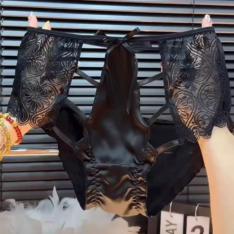 春夏新款大码夏季内裤女性感镂空中高腰三角裤