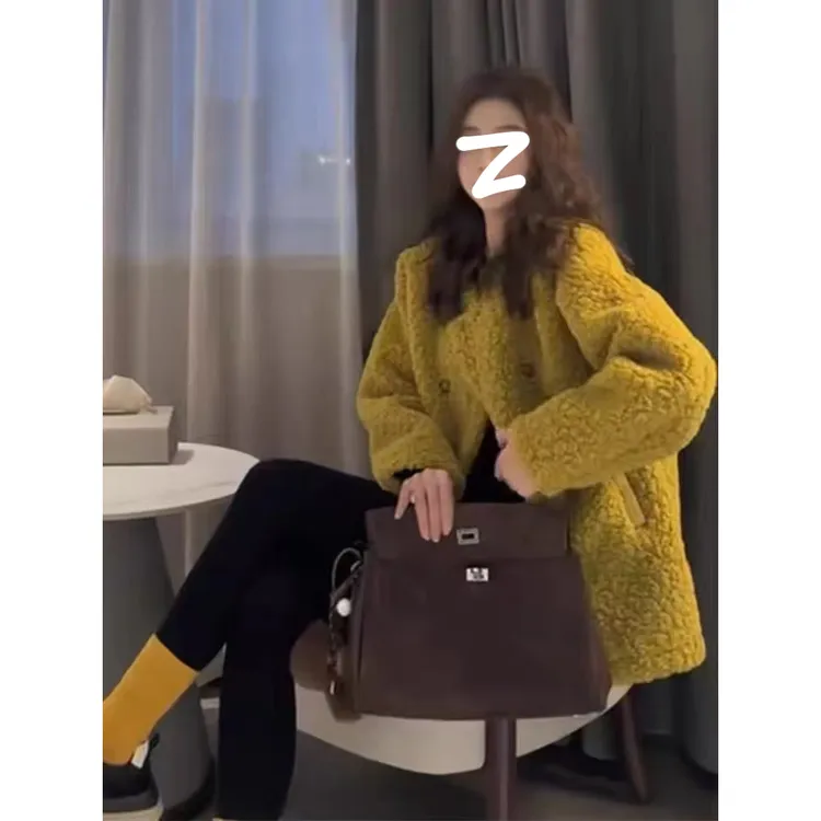 122F281-时尚气质上衣韩版宽松显瘦百搭外套冬季新款高级感外套