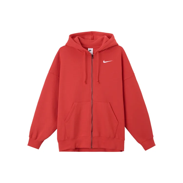 NIKE/耐克运动生活系列保暖连帽拉链夹克 女款 红色DD5635-657